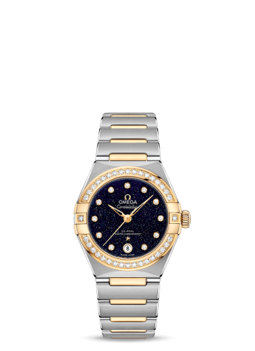 Omega Constellation Manhattan 29 Co-Axial Master Chronometer Stainless Steel / Yellow Gold / Aventurine / Diamond